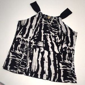 • Black and white shirt •